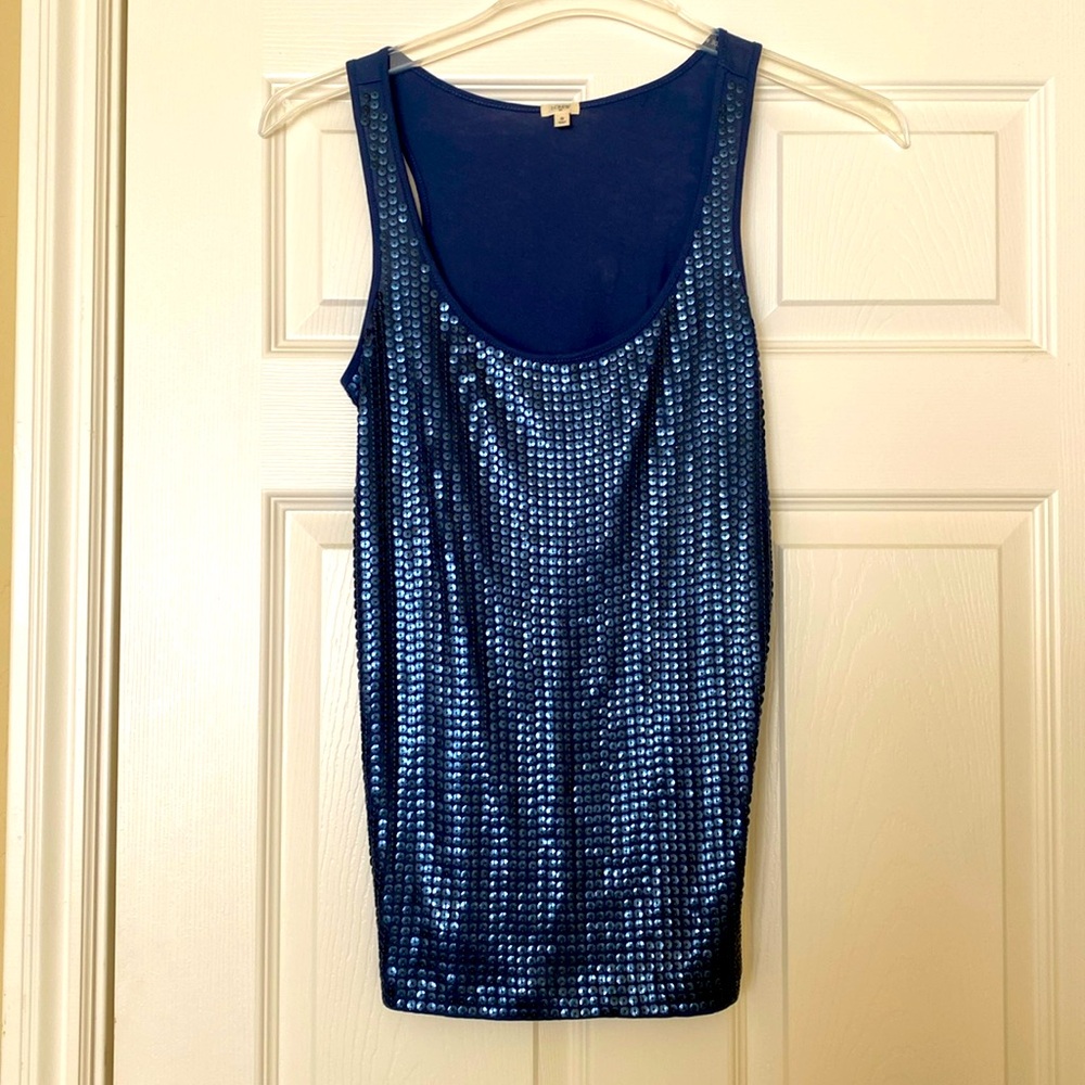 J. Crew sequin tank top. Size M